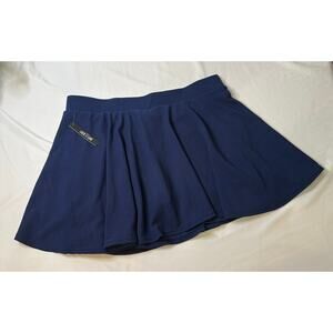 Lock‎ and Love Navy Blue Skater Tennis Pickleball Skort Mini Skort Size 3x